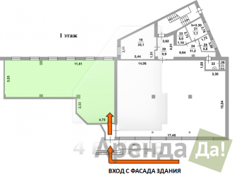 Аренда торгового помещения, м Пролетарская.