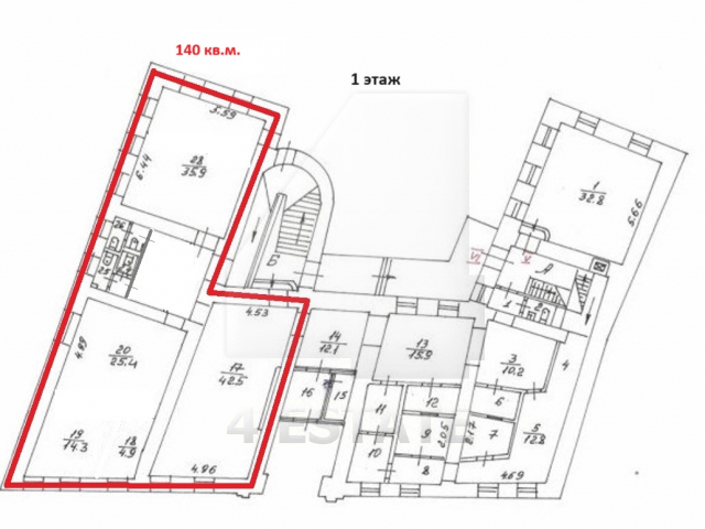 Аренда в особняке класса А, м.Римская.