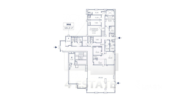 Аренда торговых помещений в элитном ЖК "RED 7", м.Красные ворота.