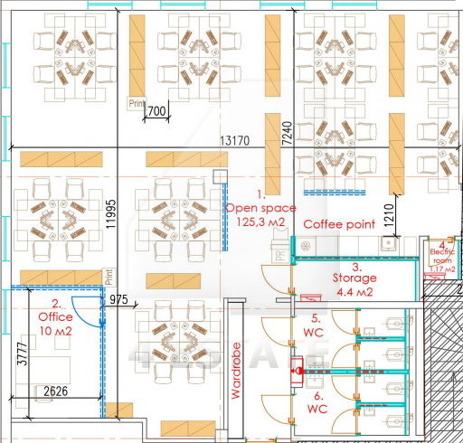 Аренда в бизнес центре класса А, м.Полянка.