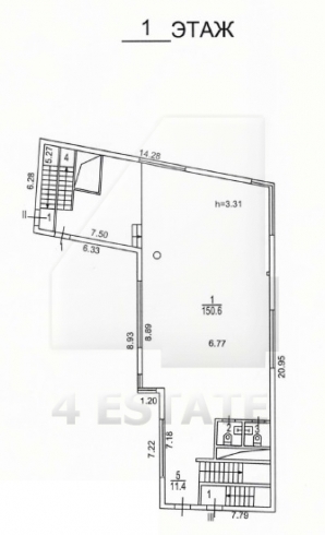 Аренда нового особняка класса А, м.Кропоткинская.