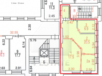 Офисное здание классса В, м. Улица 1905 г.