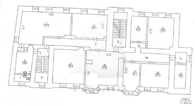 Аренда офисного и банковского помещения в особняке, м.Полянка.