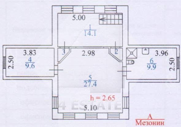 Реконструированный особняк класса А, м.Третьяковская.
