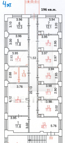 Офисное здание классса В, м. Улица 1905 г.