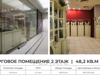 Аренда торговых и офисных помещений в бизнес-центре класса Премиум, м.Площадь революции.