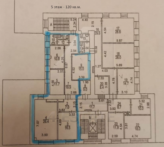 Аренда в бизнес центре класса В+, м.Добрынинская.