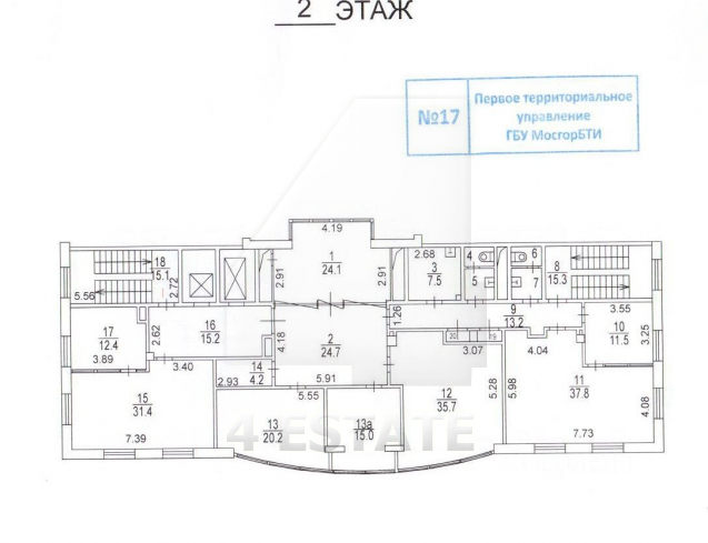 Аренда офиса в бизнес-центре класса В+, м.Чеховская