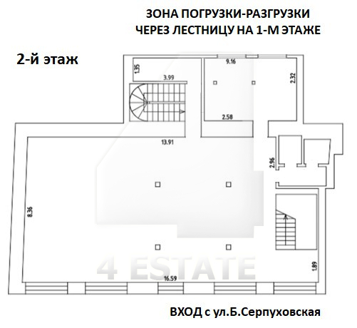 Торговая площадь с отд. входом (можно общепит), м.Добрынинская.