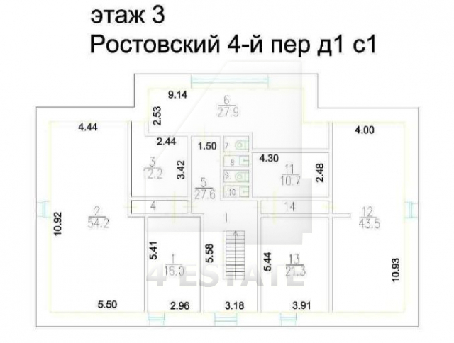 Аренда особняка класса В+ под медицинский центр, м. Смоленская.