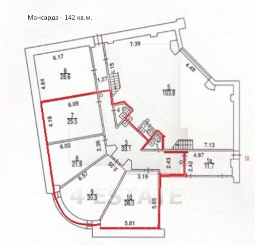 Аренда офиса в особняка класса В+, м.Тургеневская.