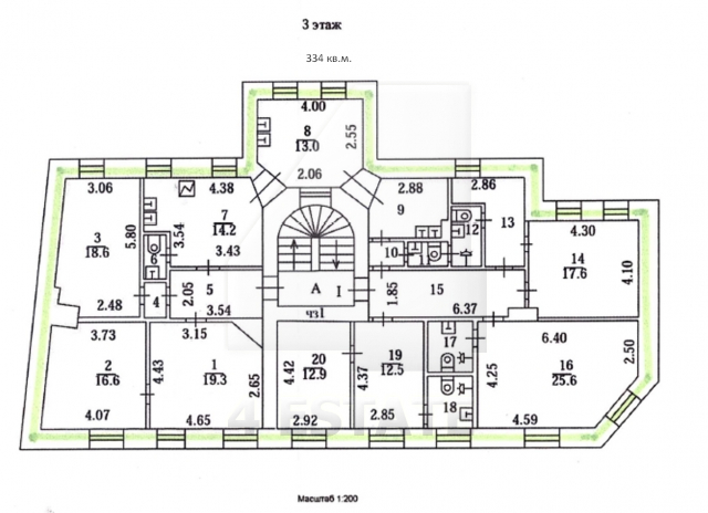Аренда помещения в особняке класса В+, м.Проспект Мира