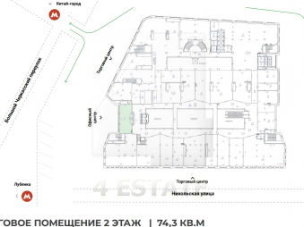 Аренда торговых и офисных помещений в бизнес-центре класса Премиум, м.Площадь революции.