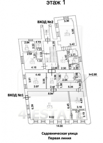 Аренда офиса в особняке, м.Новокузнецкая