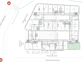 Аренда торговых и офисных помещений в бизнес-центре класса Премиум, м.Площадь революции.