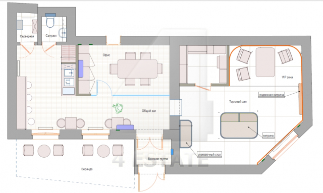 Продажа презентабельного особняка класса В+, м.Цветной б-р.