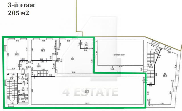 Исторический особняк класса А, м.Баррикадная.