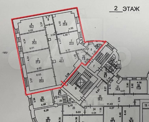 Аренда офиса в бизнес-центре класса В+, м.Чеховская
