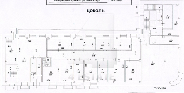 Аренда презентабельного особняка класса В+, м.Курская.