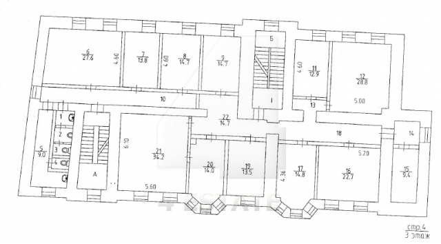 Аренда офисного и банковского помещения в особняке, м.Полянка.