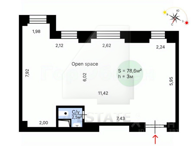 Аренда в реконструированном особняке класса А, в стиле ЛОФТ, м.Серпуховская.