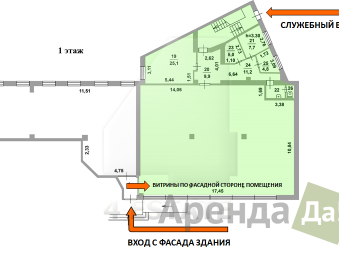 Аренда торгового помещения, м Пролетарская.
