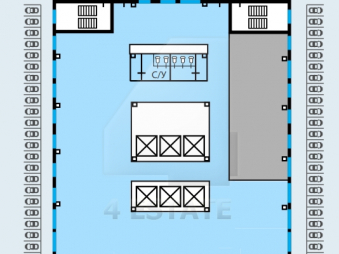 Продажа офиса в бизнес центре класса В «Рубцовский» , м.Электрозаводская.