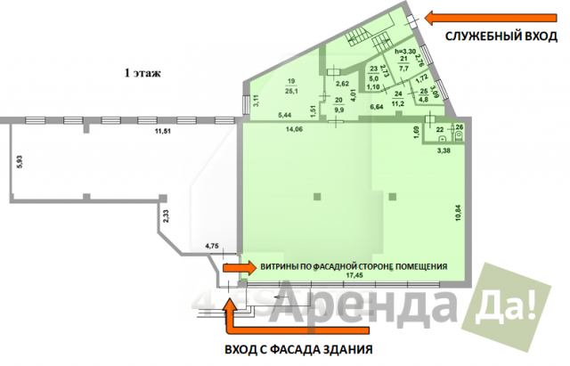 Аренда торгового помещения, м Пролетарская.