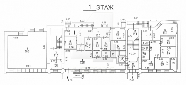 Банковский особняк класса В+, м.Новокузнецкая.