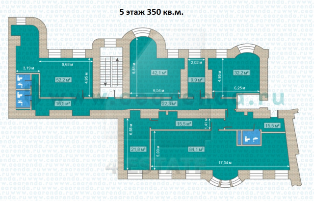 Аренда офиса в бизнес центре класса В+, м.Спортивная.