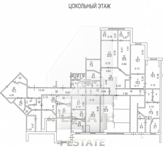 Продажа банковского помещения в элитном жилом доме, м.Кропоткинская.