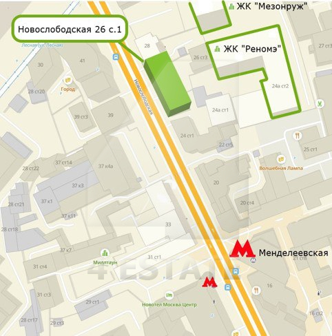 Торговое помещение в аренду, м.Менделеевская.