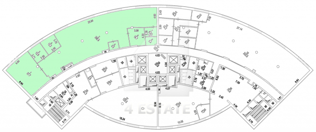 Аренда офисных помещений в бизнес-центре класса А, м.ВДНХ.