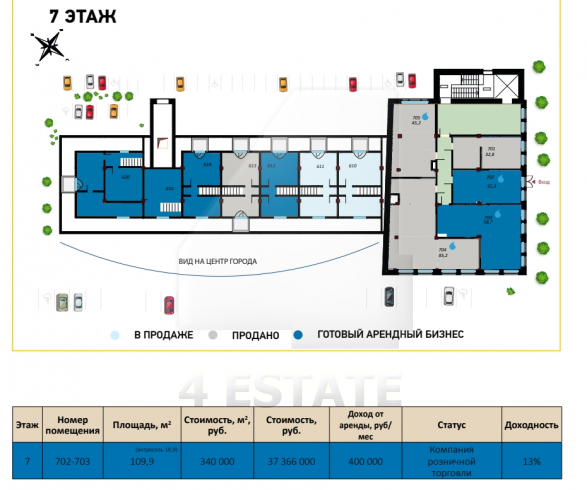 Продажа офисов в бизнес центре класса В+, м.Бауманская.