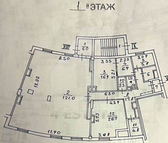 Офисное помещение с отд. входом, м.Новослободская.