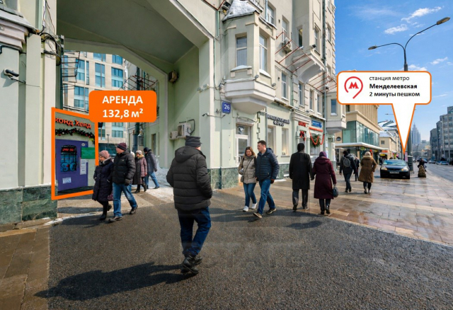 Торговое помещение в аренду, м.Менделеевская.