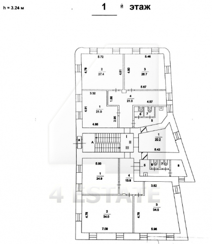Презентабельный особняк класса В+, м.Смоленская.