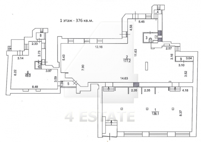 Торговое помещение с отд. входом, м.Красные ворота.