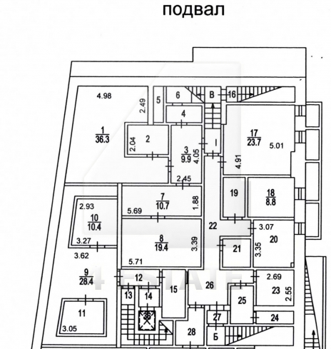 Продажа банковского особняка класса А, м.Третьяковская.