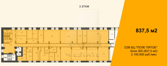 Аренда офисов в бизнес центре класса В+, м. Белорусская.