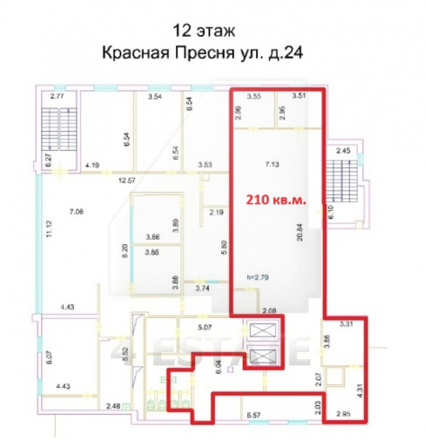Бизнес-центр класса A "Сибирь", м Краснопресненская.