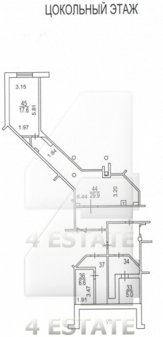 Продажа банковского помещения в элитном жилом доме, м.Кропоткинская.