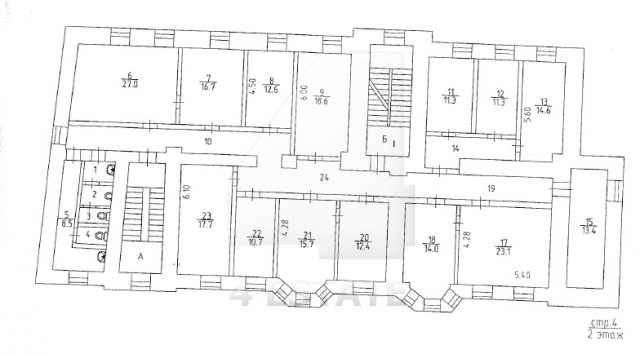 Аренда офисного и банковского помещения в особняке, м.Полянка.
