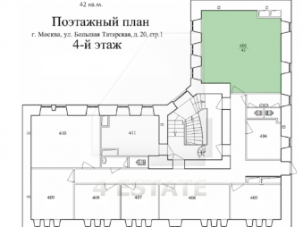 Аренда дизайнерского офиса в БЦ класса В+, м.Новокузнецкая.