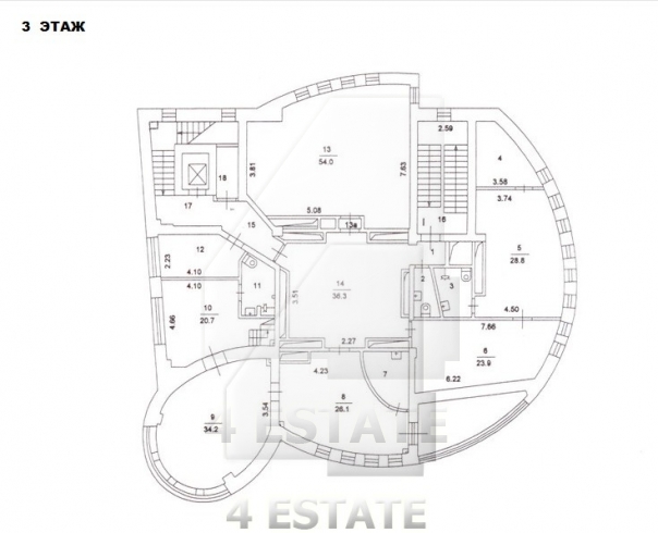 Аренда особняка класса А, м. Маяковская.