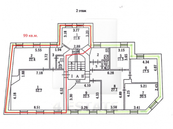 Аренда помещения в особняке класса В+, м.Проспект Мира