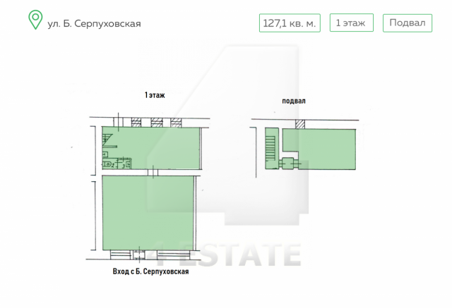 Аренда торгового помещения, м Добрынинская.