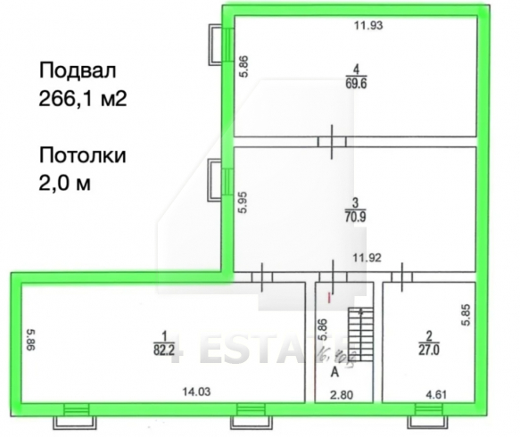Офисное здание класса В, м.Римская.