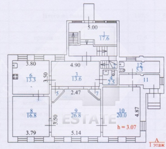 Реконструированный особняк класса А, м.Третьяковская.