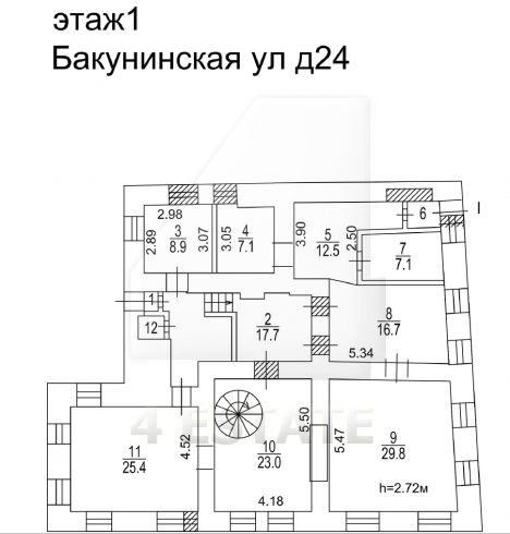 Аренда особняка, м.Бауманская